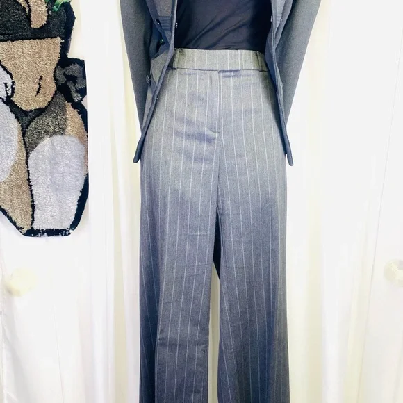 New York & Company Charcoal Pinstripe Pants - Picture 15 of 16